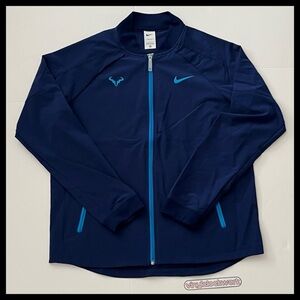 Nike Dri-FIT Rafa Nadal Tennis Jacket Men’s Size Large Blue DV2885-492 $105 NWT